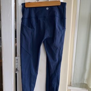 Lululemon athletic leggings, navy size 4